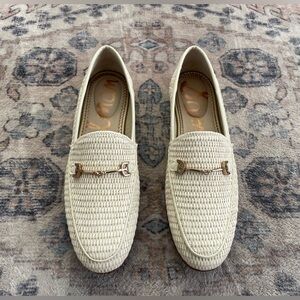 Sam Edelman Cream Neutral Classic LORAINE Minimalist Preppy Loafer Womens 8M